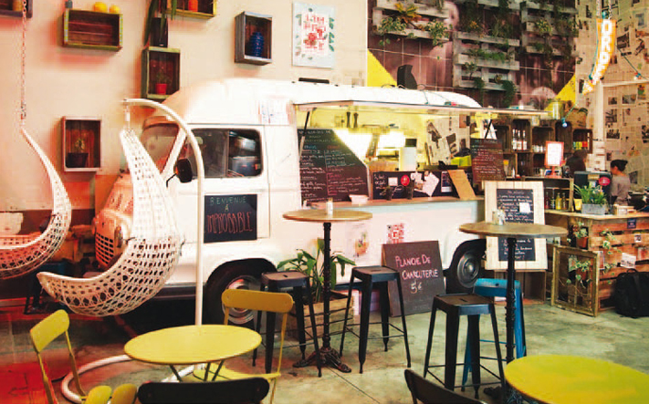 L’étonnante rencontre d’un sandwich belge et d’un food truck d’intérieur