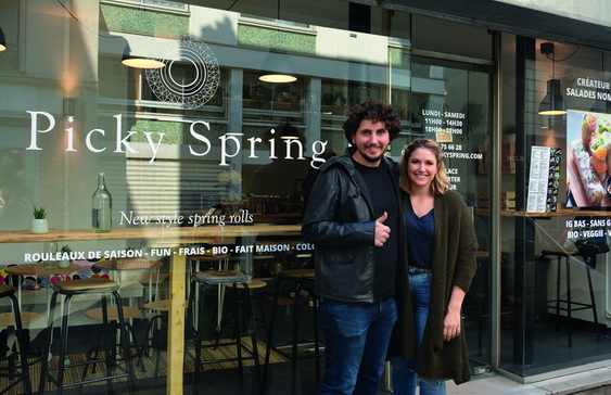 Picky Spring à Paris 17e : Des salades roulées, emblème d’un concept nomade et diététique