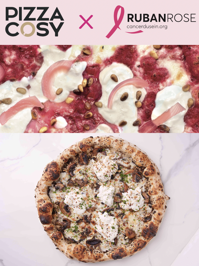 Pizza Rose ou Truffée : une rentrée musclée par Pizza Cosy