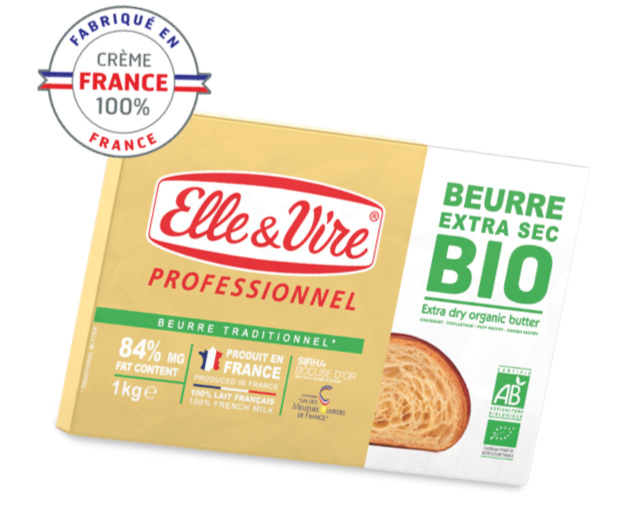 Elle&Vire Professionnel : Lancement du Beurre Extra Sec Bio 84%