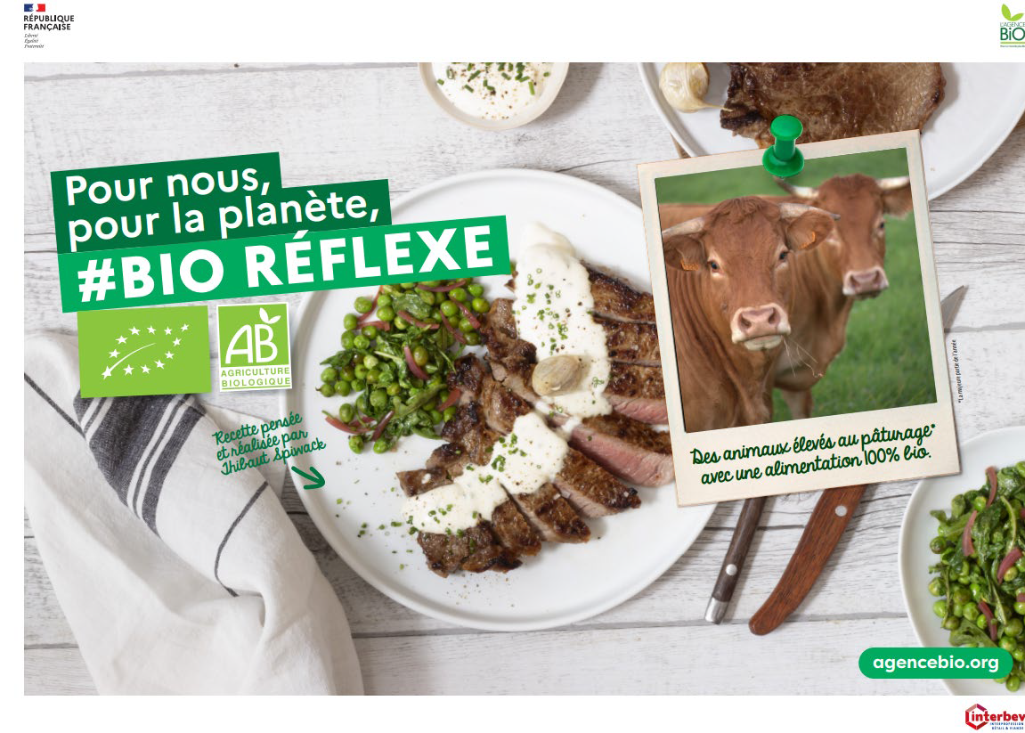 Interbev réaffirme les atouts des viandes bio avec la campagne #Bio Réflexe