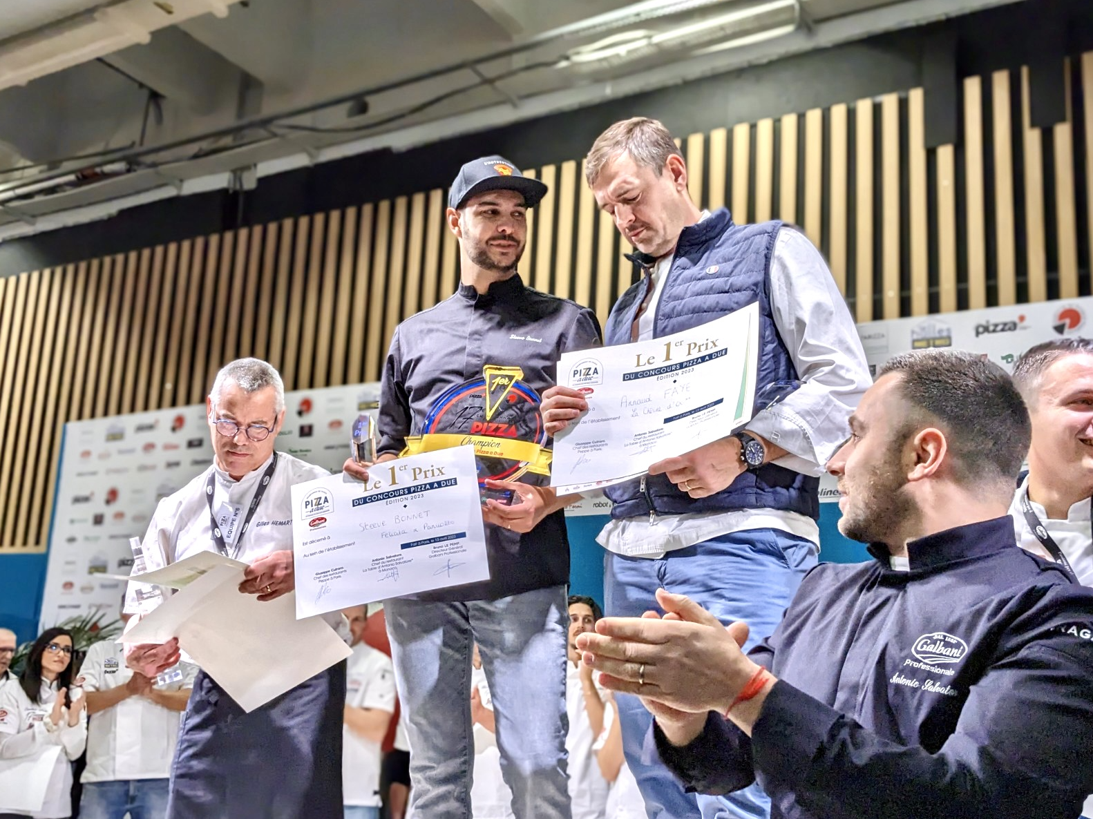 Arnaud Faye et Steeve Bonnet lauréats du concours Pizza A Due