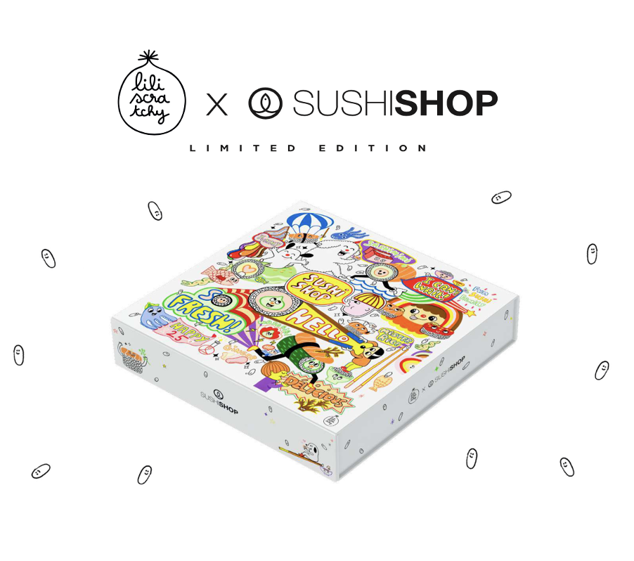 Créativité & partage au menu de la nouvelle Box Lili Scratchy x Sushi Shop