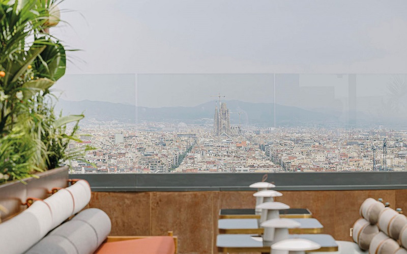 Rooftop Nobu Hotel Barcelona : Sur les toits de Barcelone