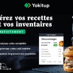 Yokitup lance le 1er logiciel gratuit de gestion des fiches recettes et des inventaires