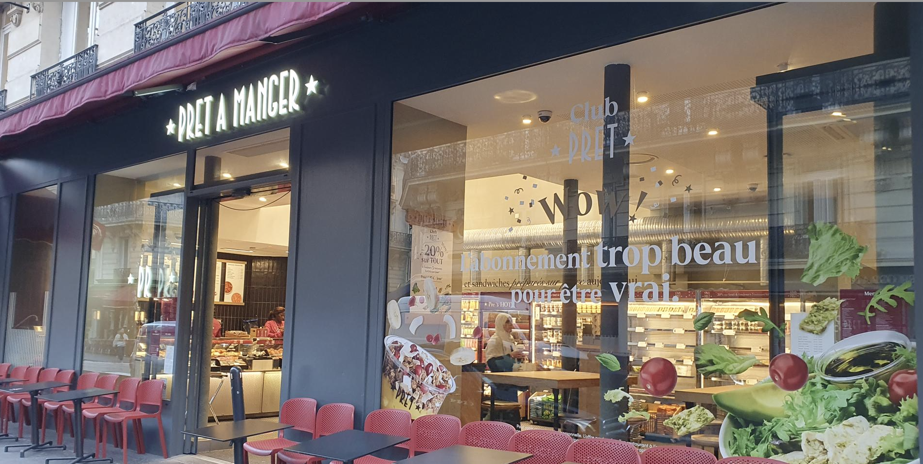 Pret à Manger lance son nouvel abonnement : Club Pret